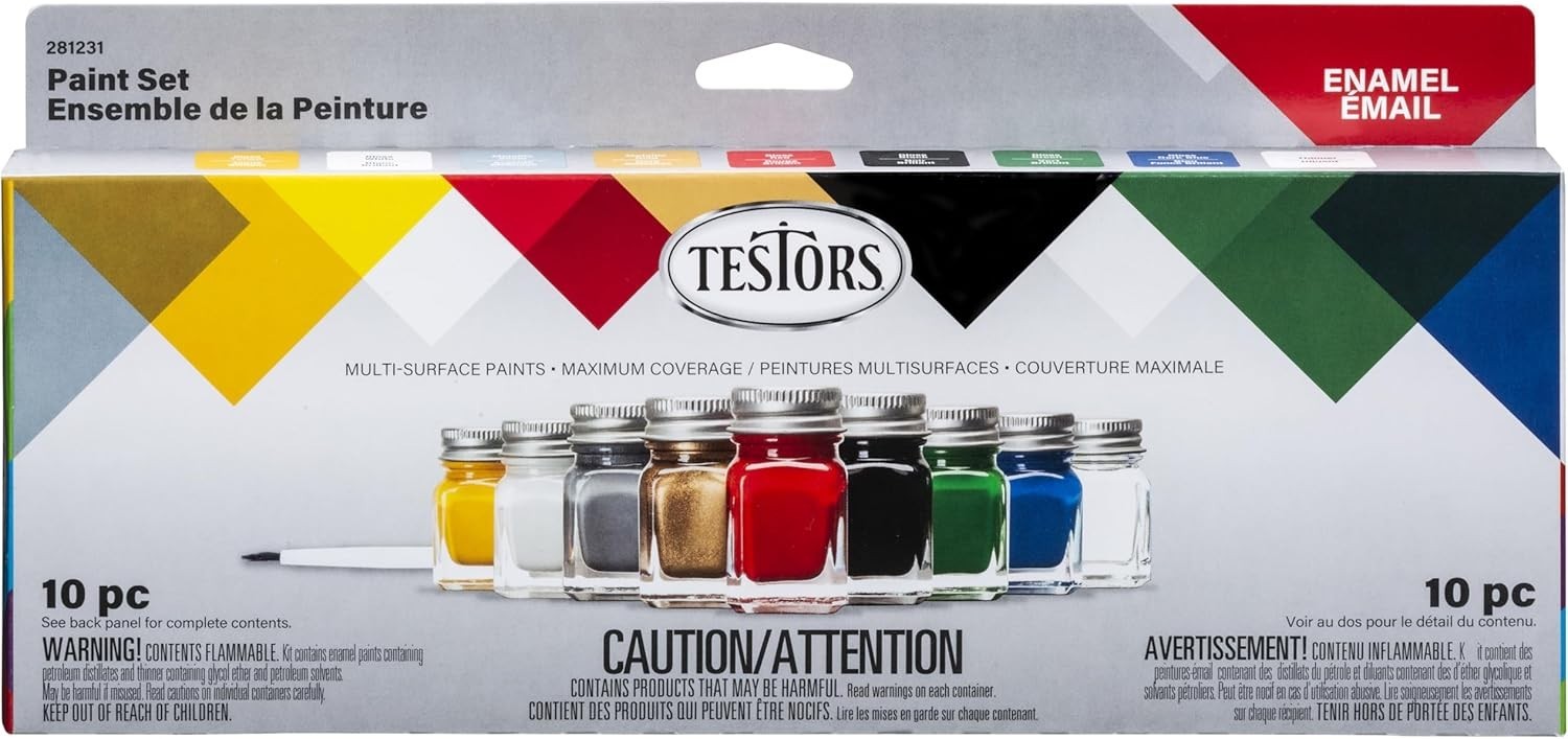 Gloss Finish Enamel Paint Set, Model Number: 9161