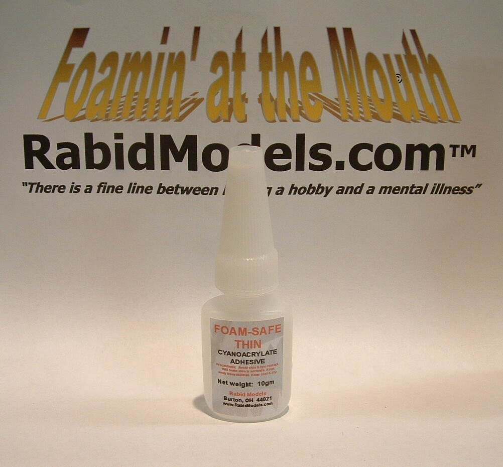 10gm *THIN* FOAM SAFE Odorless HYPERBOND CA SUPER GLUE – small handy bottle