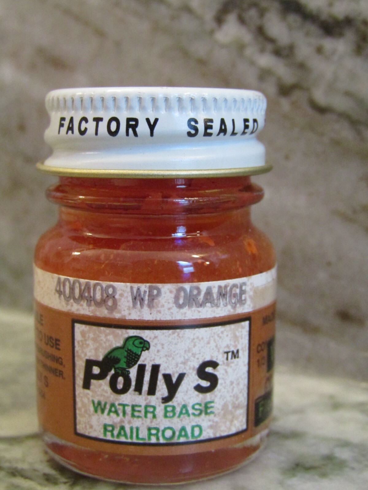 FLOQUIL POLLY S SCALE RAILROAD COLORS MODEL PAINT – .5oz – WP ORANGE