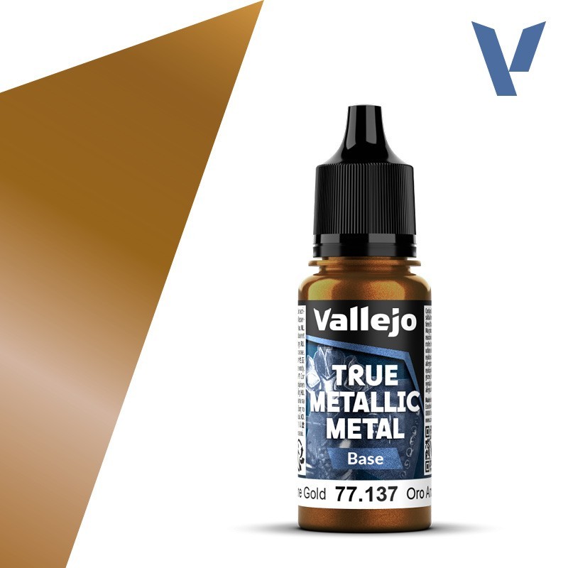 Vallejo True Metallic 77.137 Arcane Gold (Base) 18ml