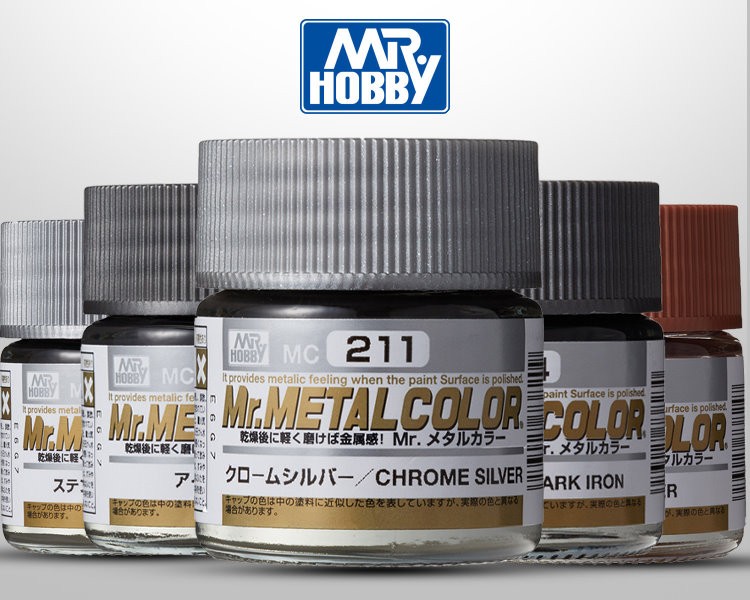 Gunze GSI Creos Mr.Hobby Metal Color Paint MC211-219 (10ml) Multiple Options