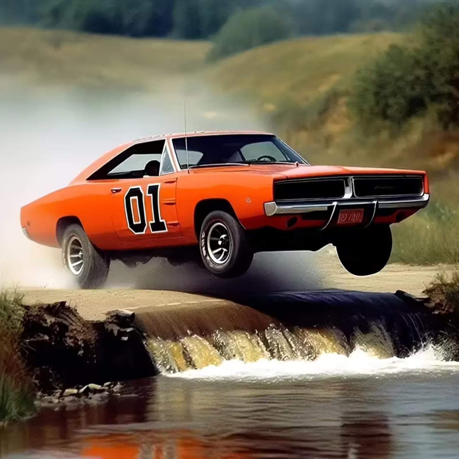 5D DIY Car Diamond Painting Kits for Adults,Vintage Racing Car Full Drill Embroi