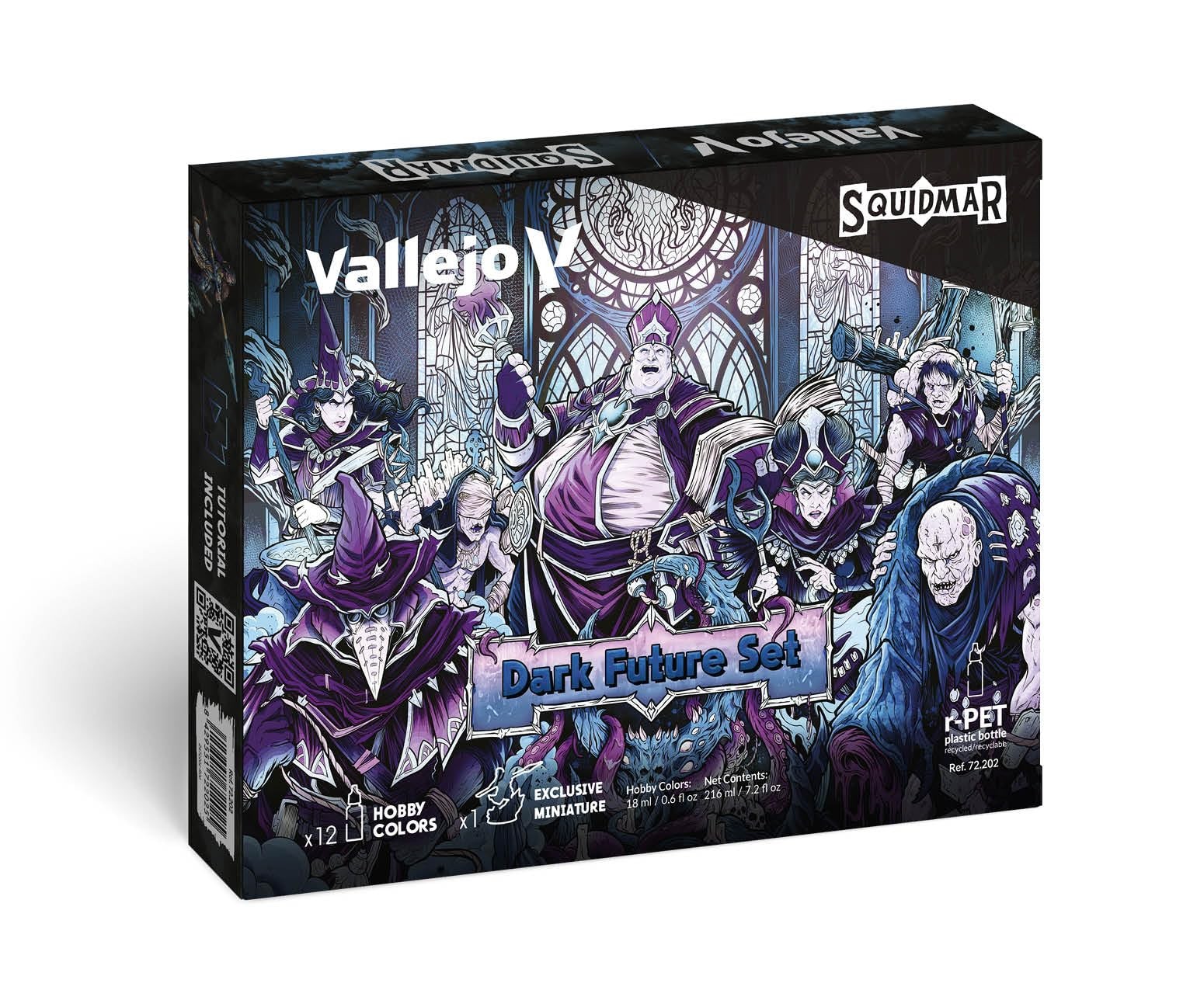 Vallejo Squidmar Dark Future Paint Set 12 x 18ml Acrylic