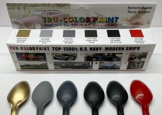 Tru-Color 13001 U.S. Navy Modern Warship Paints (Set of 6)