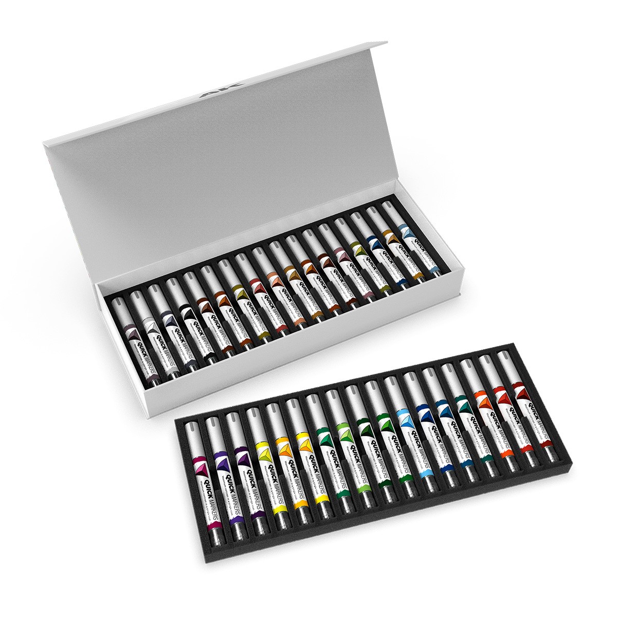 AK INTERACTIVE AKMQ150 QUICK MARKERS: SPECIAL BOX FULL RANGE 34 COLORS