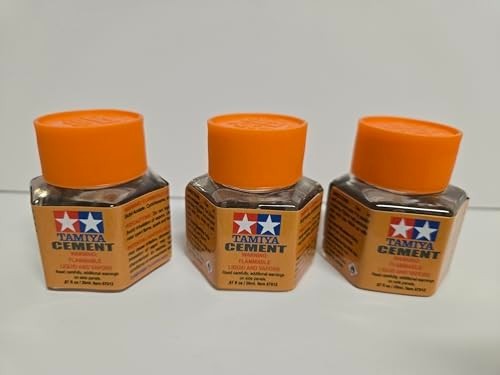 3 PACK TAMIYA 87012 CEMENT PLASTIC MODEL GLUE 20 ml MODELING 3 PACK
