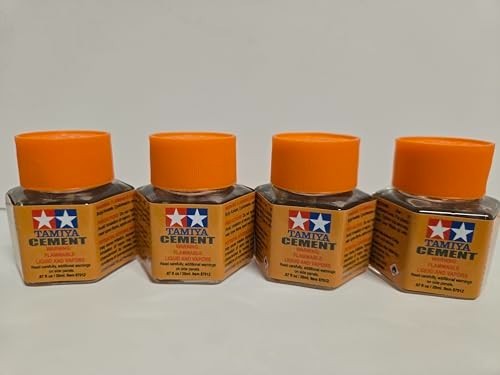4 PACK TAMIYA 87012 CEMENT PLASTIC MODEL GLUE 20 ml MODELING