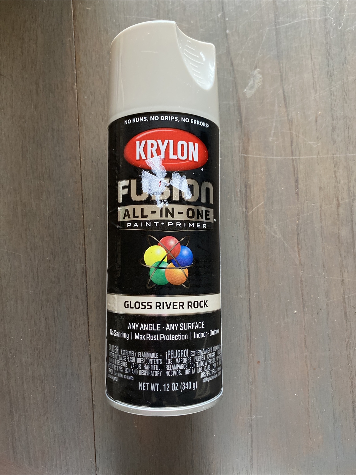 Krylon K02721007 Fusion All-In-One Spray 12 Fl Oz (Pack of 1), River Rock