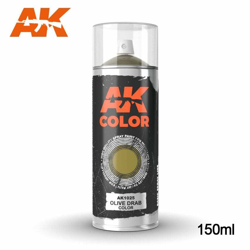AK Interactive Olive Drab color – Spray 150ml New