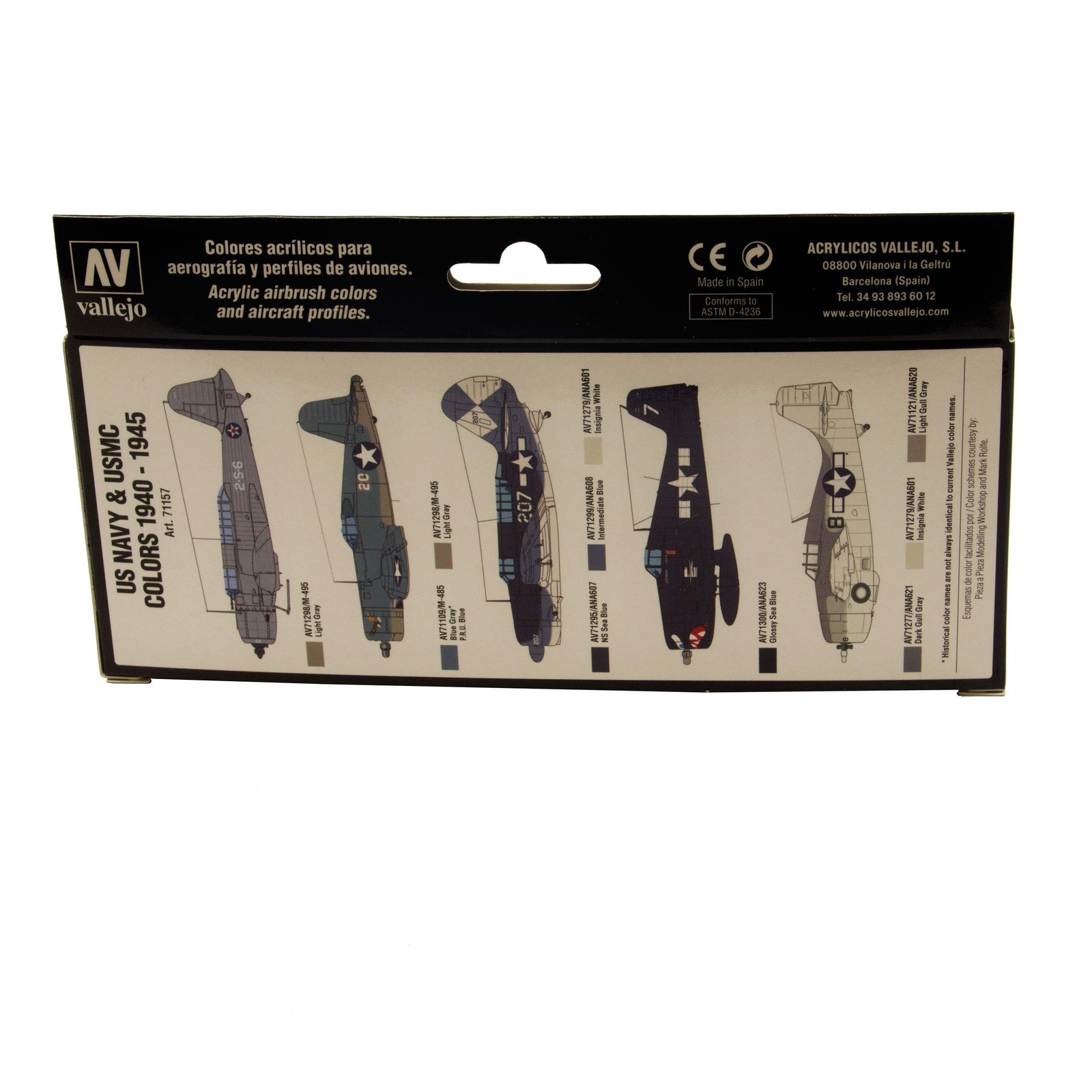 Vallejo WWII USN Aircraft Model Watercolor Air Paint, 17ml