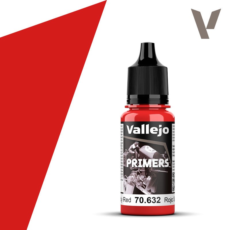 Vallejo Surface Primer 70.632 Bloody Red 18ml Bottle NEW