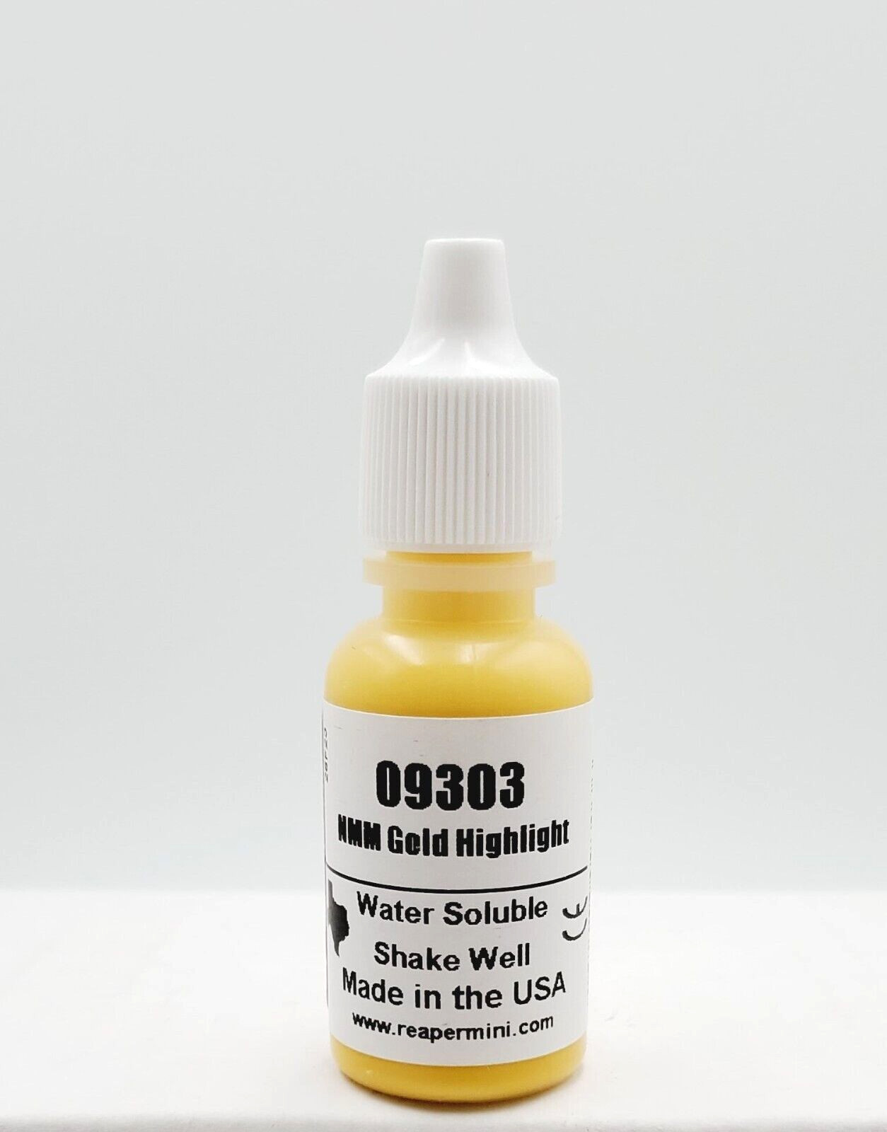 NMM GOLD HIGHLIGHT Reaper Miniatures Master Series Paints REM09303 (0.5 oz)