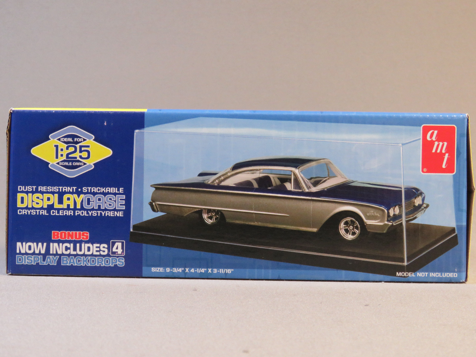 AMT DISPLAY CASE MODEL CAR KIT BUILD plastic box diecast dust free AMT600 NEW