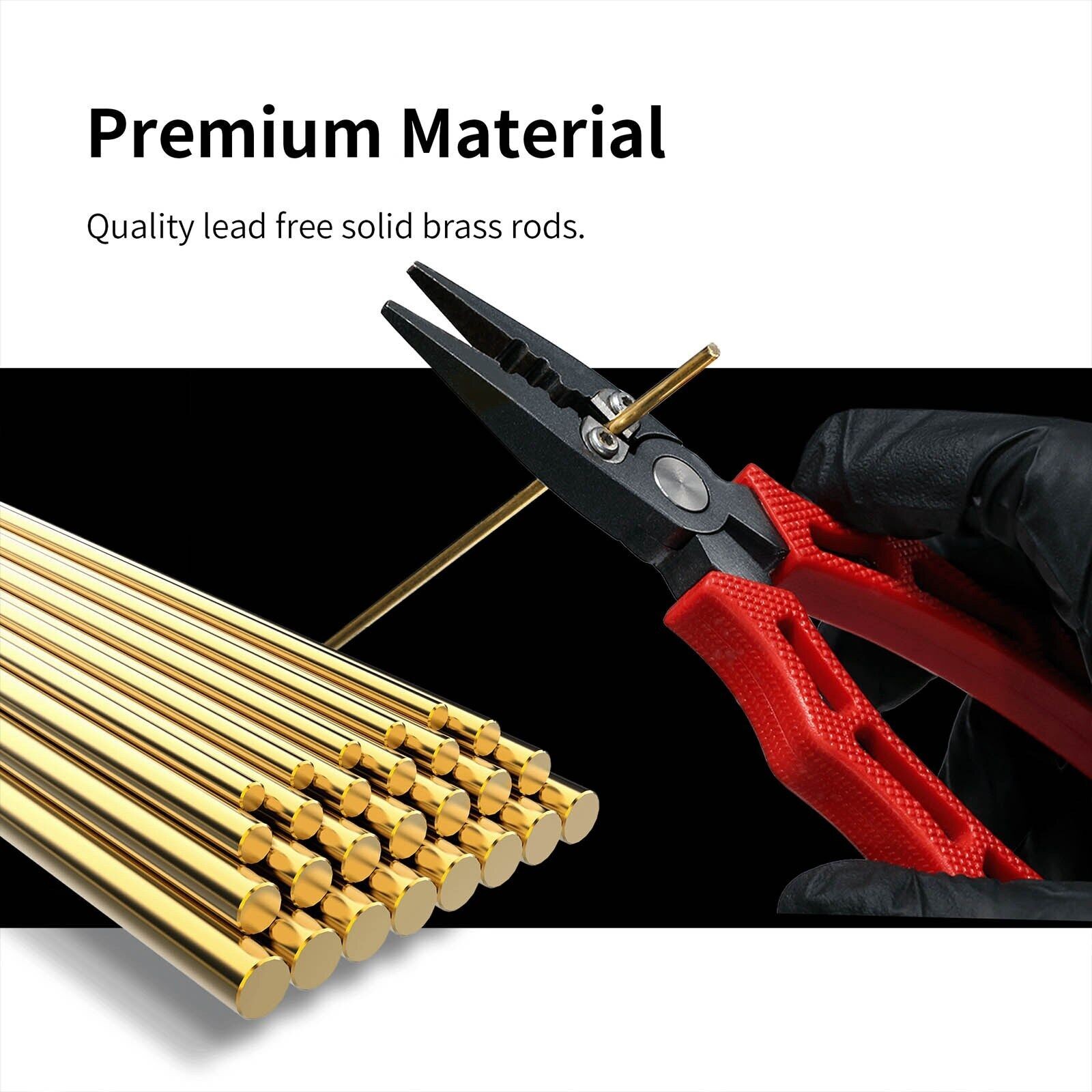 1.0mm Modeling Hobby Brass Bars Rods Tool for Gundam/Military Model Craft