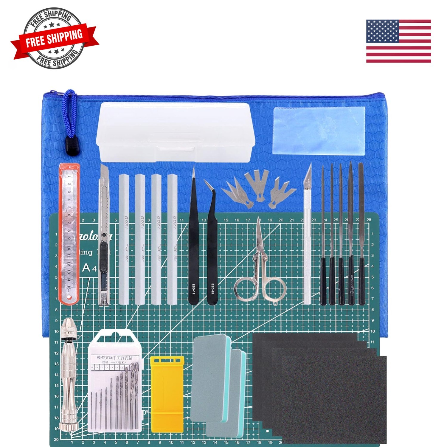 27Pcs Modeler Basic Tools Craft Set Hobby Building Tools Kit for Assembling M…