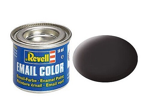 Revell-Germany 14ml. Enamel Tar Black Mat Tinlets – Hobby and Model Enamel