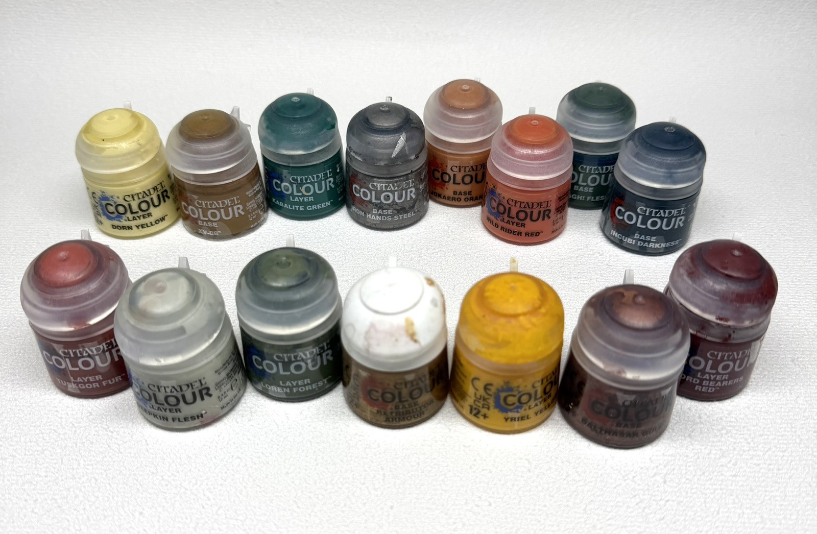 110 Miniature Paints Various Brands (Citadel, The Army Painter, Pro Acrylic)