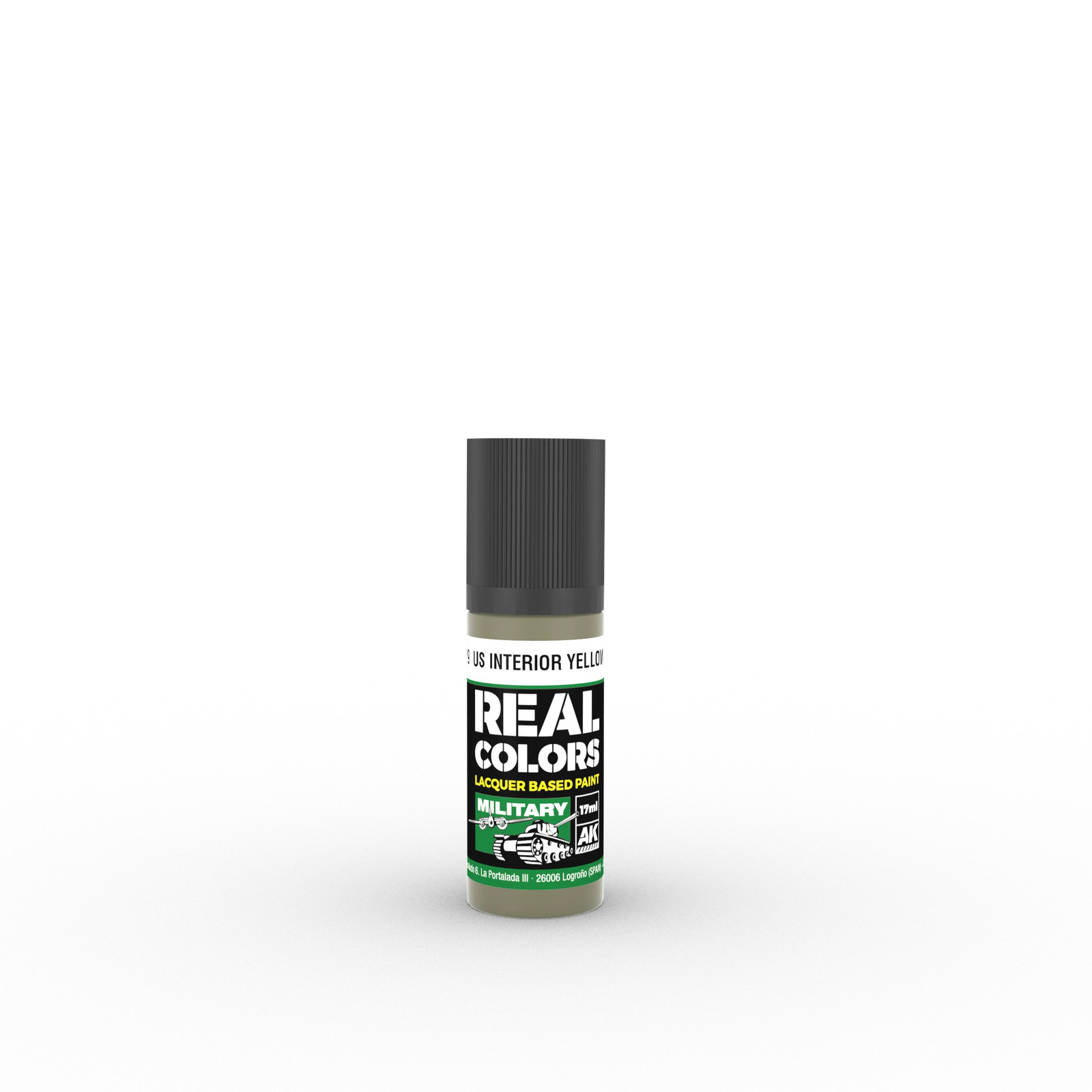 AK Interactive RC929 Real Colors US Interior Yellow Green 17ml