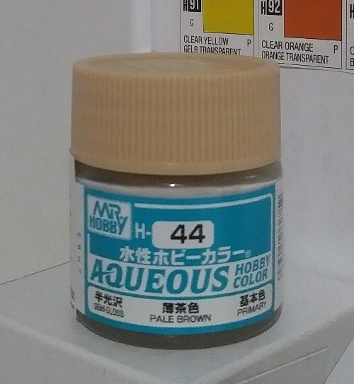 Gunze Aqueous Hobby Color H-44, Semi – Gloss Pale Brown.