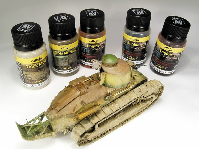 Vallejo Weathering Effects Range 40ml Pots to Depict Grime Mud Stains on Models