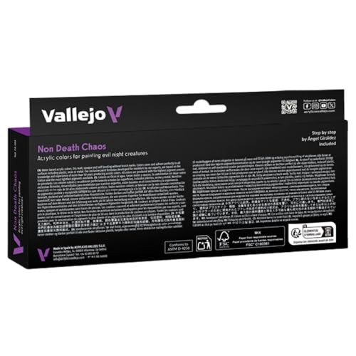 Vallejo Game Color Non-Death Chaos Acrylic Paint Set, 8 x 18ml, Matte Finish