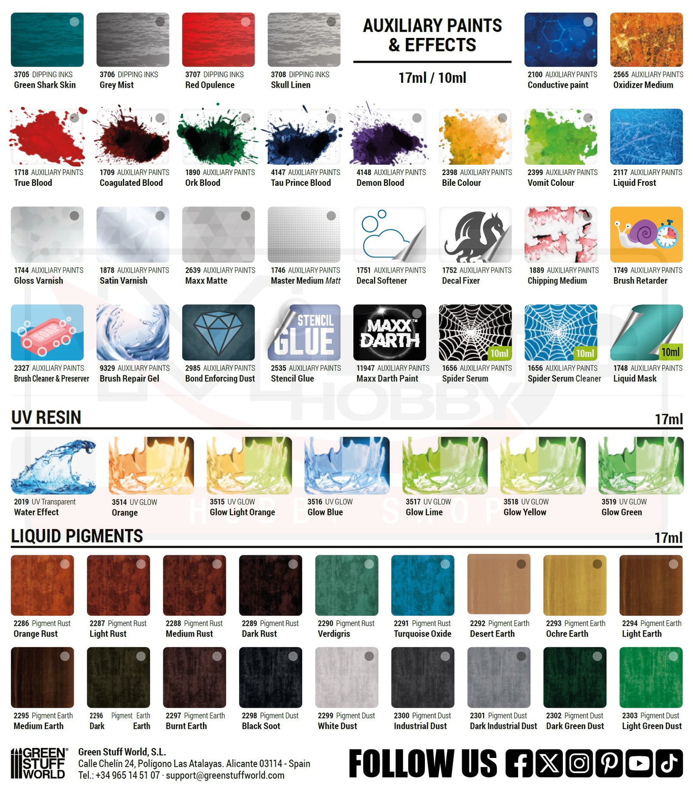 Green Stuff World 4120 Acrylic OPAQUE – Blazing Yellow 17ml (highly pigmented)