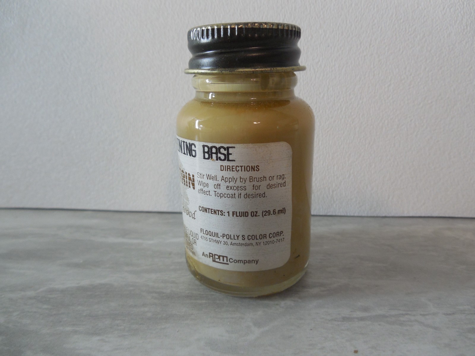 FLOQUIL FLO-STAIN ~ STAIN FOR WOOD MODEL – 1 oz – 110716 GRAINING BASE ~ LOT A