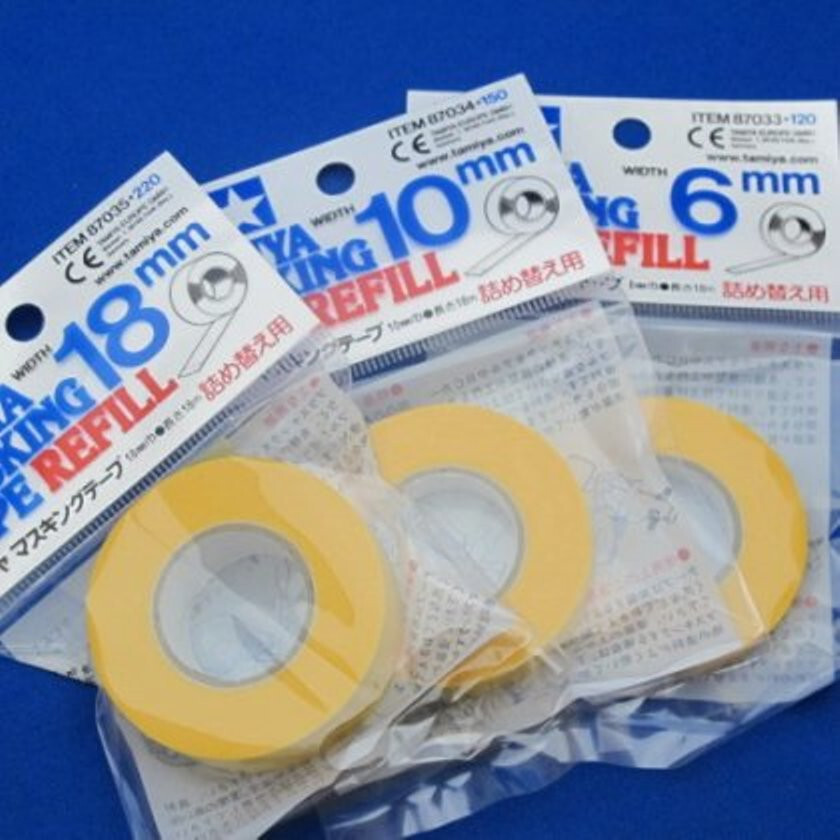 TAMIYA Masking Tape Refill 6 10 18mm 3 packs Made in Japan