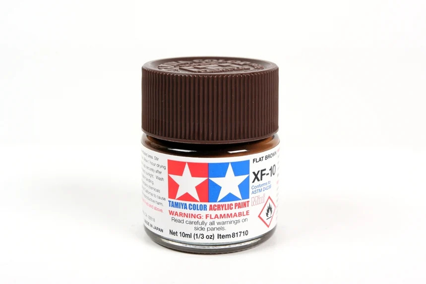 Tamiya Acrylic 10ml Mini 81710 XF-10 Flat Brown