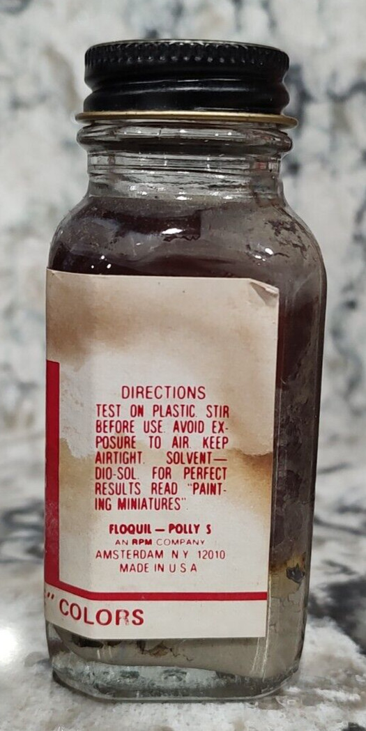 FLOQUIL RAILROAD COLORS PAINT – 2oz 2 OUNCE – GRIME – FROM 1970!