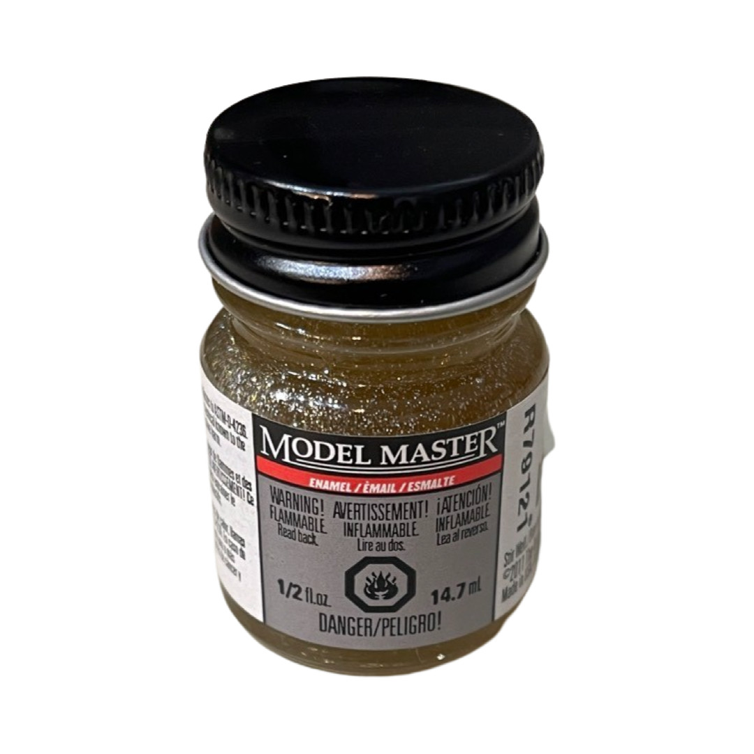 New TESTORS Model Master Silver Glitter, 278407, Enamel, 0.5 fl oz