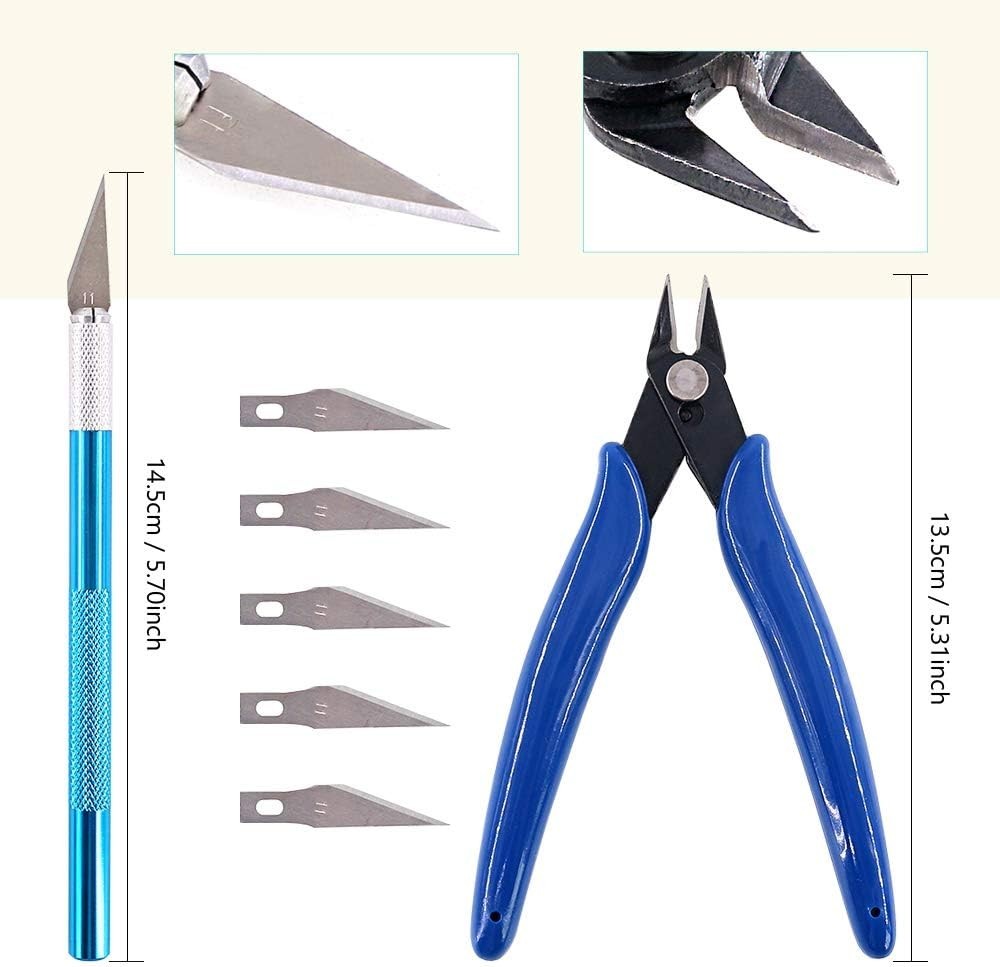24Pc/Set Gundam Modeler Basic Tools Craft Kit Car Model Hobby Building Repairing
