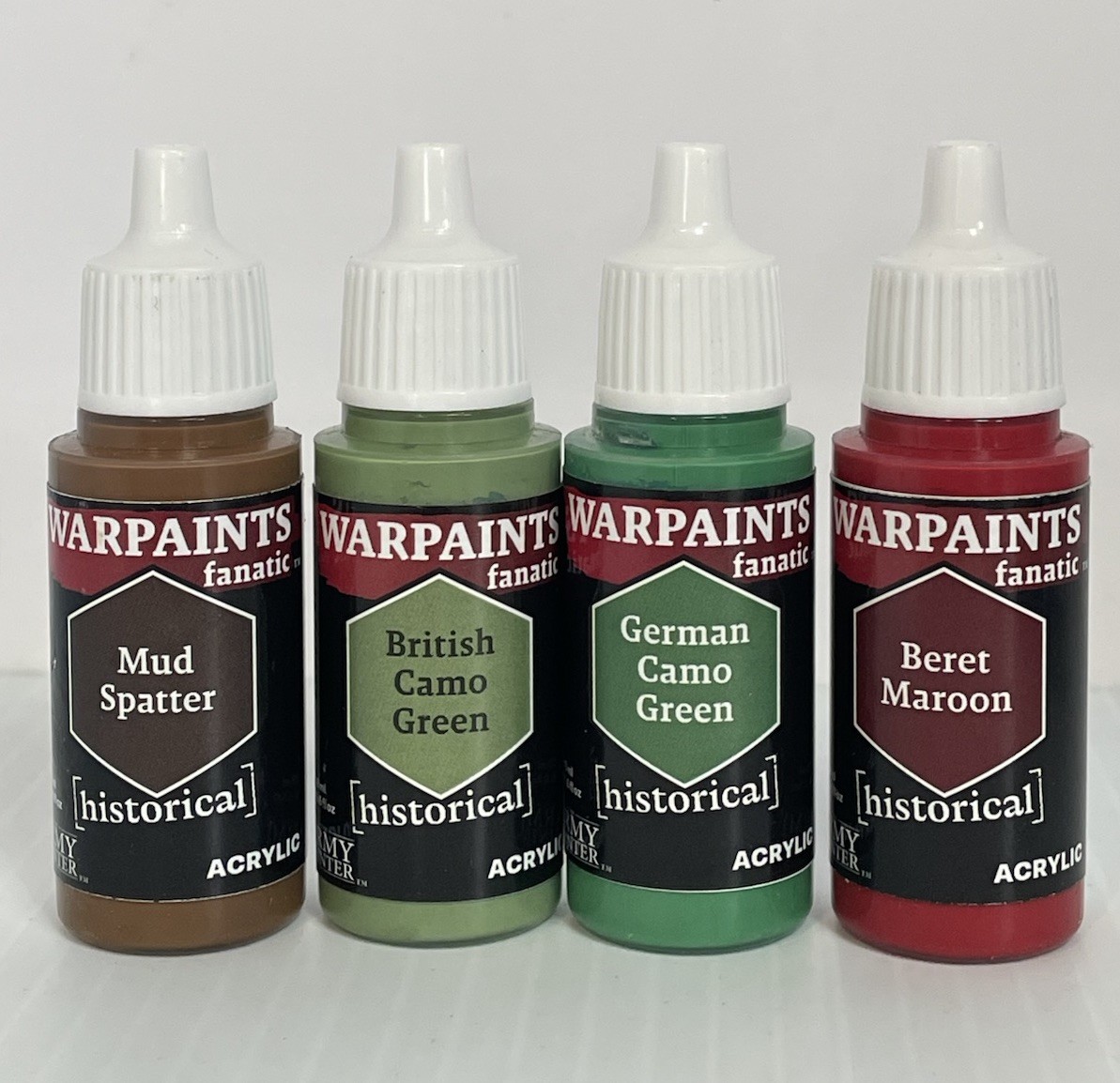 The Warpaints Fanatic 11 Pieces set Historical Metallic Acrylic Green Blue