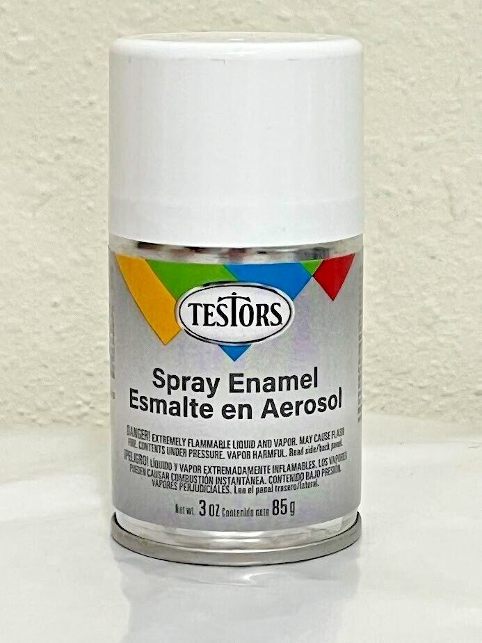 Testors Spray Paint ~ Gloss White 1245T ~ Enamel 3oz Rust-Oleum Hobby ✨