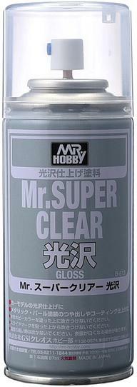 Mr. Hobby B513 Mr. Super Clear Gloss Top Coat Spray Paint 170ml – US Fast Ship
