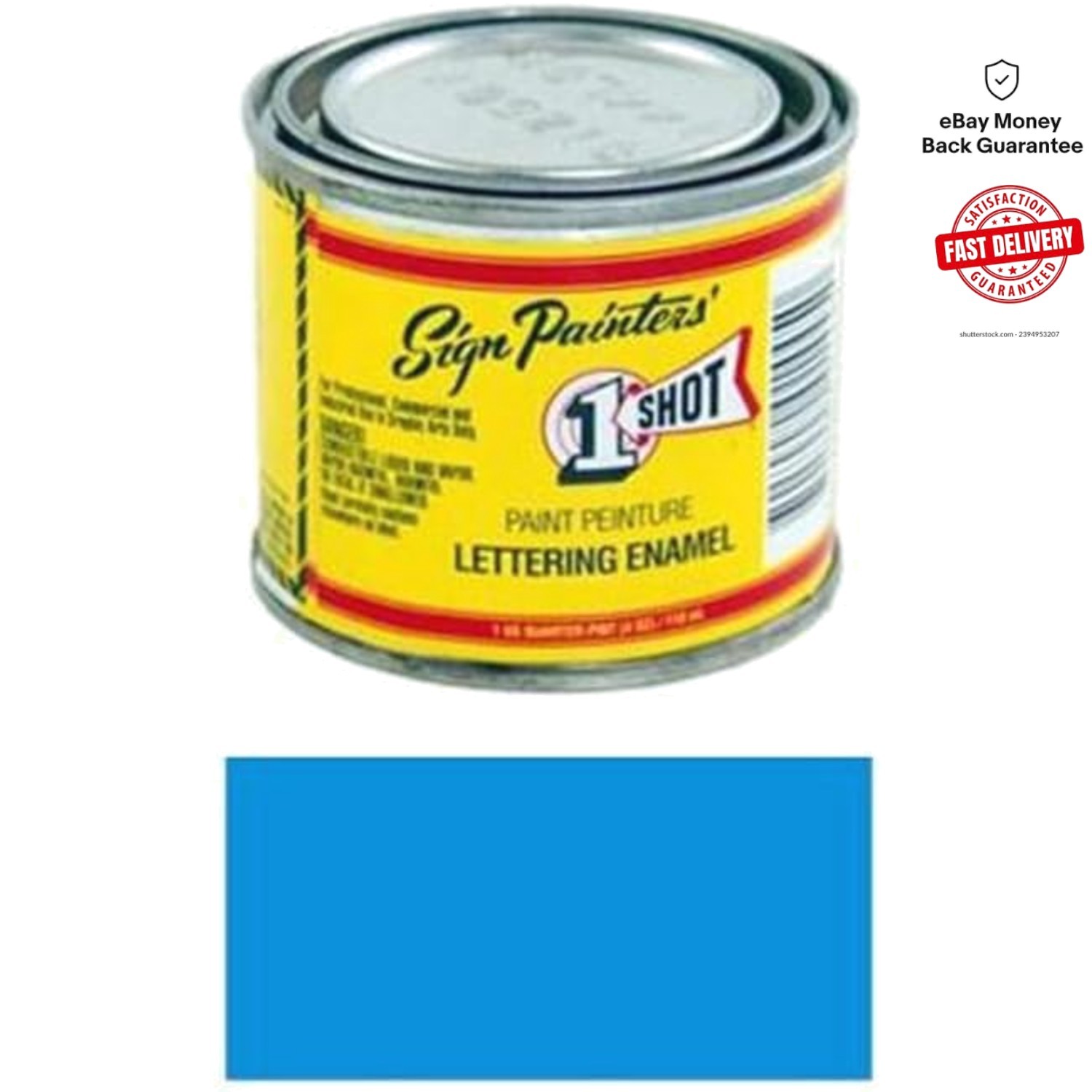 4 Oz Blue High-Gloss Enamel – Perfect for Sign & Graphic Professionals