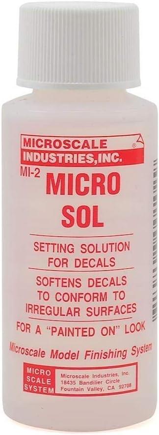 Microscale MI-1 Micro Set & MI-2 Micro Sol set | Decal Setting Solution/Remover