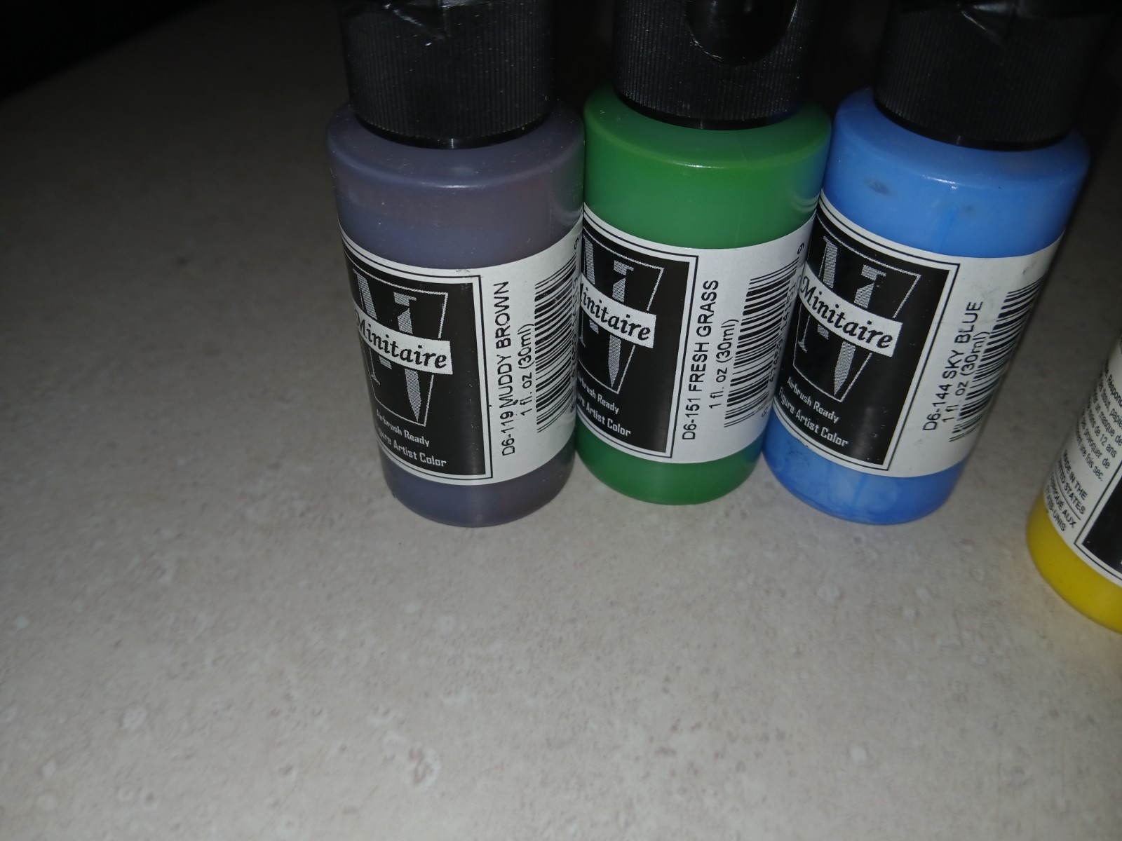 LOT OF 10 Miniature Paints -Minitaire Badger Paint Company