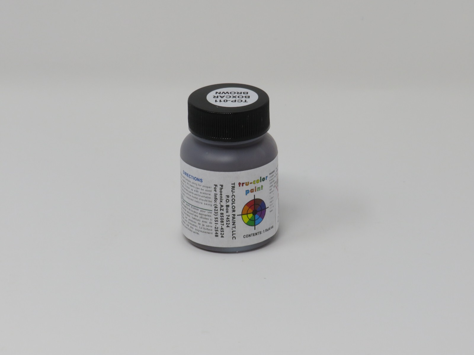 Tru-Color Paint 011 Boxcar Brown for Airbrush Model Railroad Color 1oz Bottle