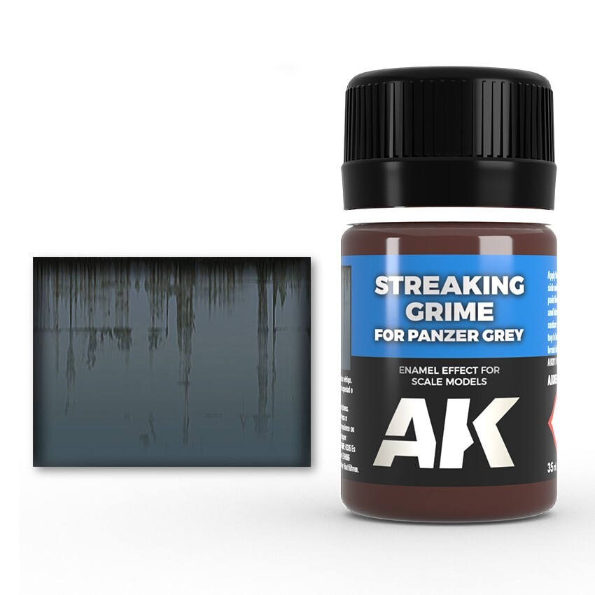 AK Interactive Streaking Grime For Panzer Grey Vehicles