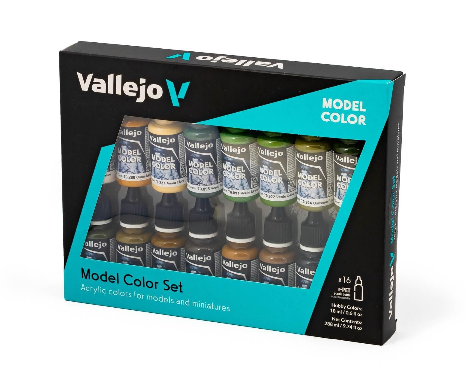 WWII Acrylic Paint Set – 16 High Pigmentation Colors for Model Kits & Figures