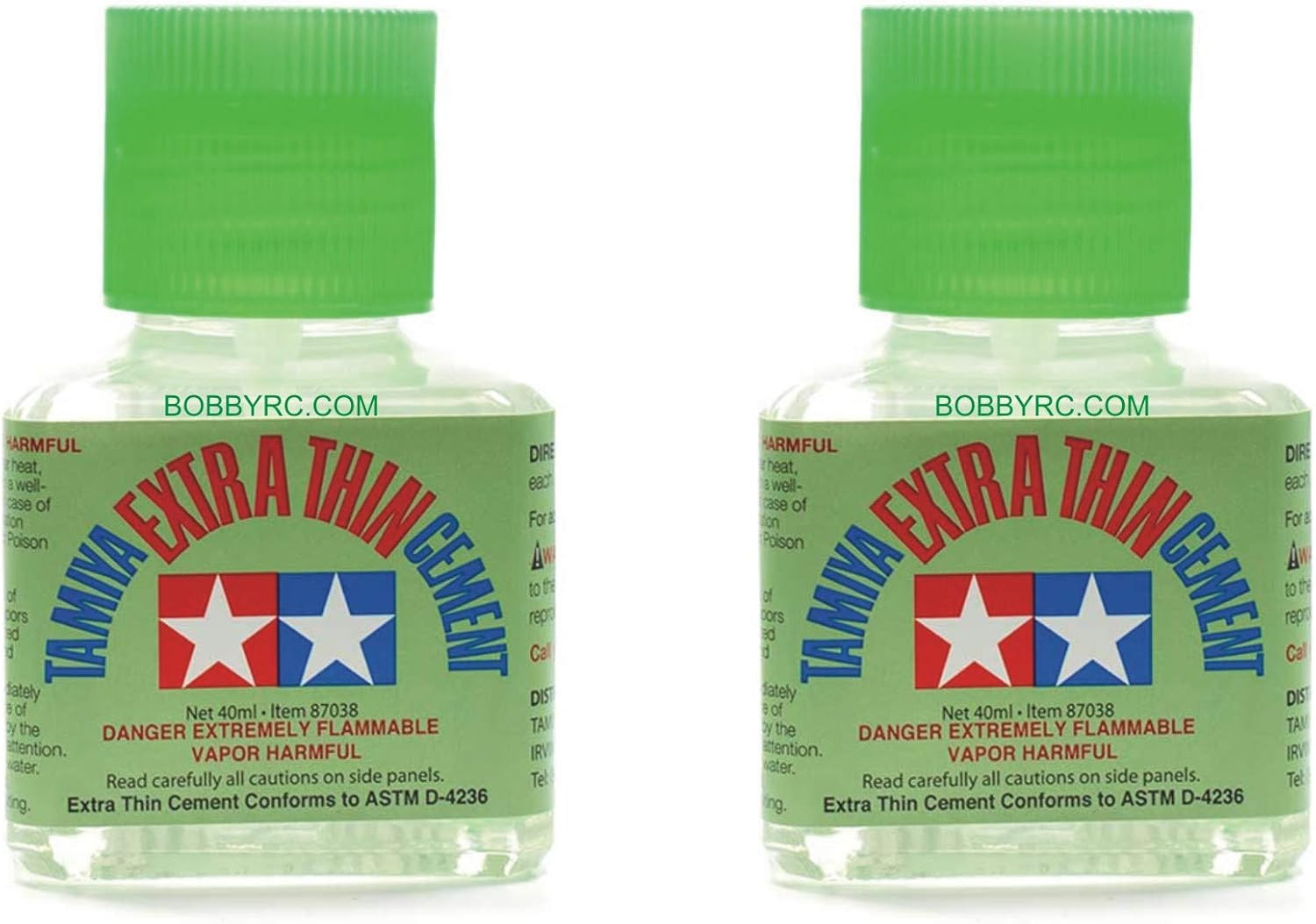 2 Pack 87038 Extra Thin Cement Glue FINE TIP 40ML Includes CHICAGOLAND RC Coupo