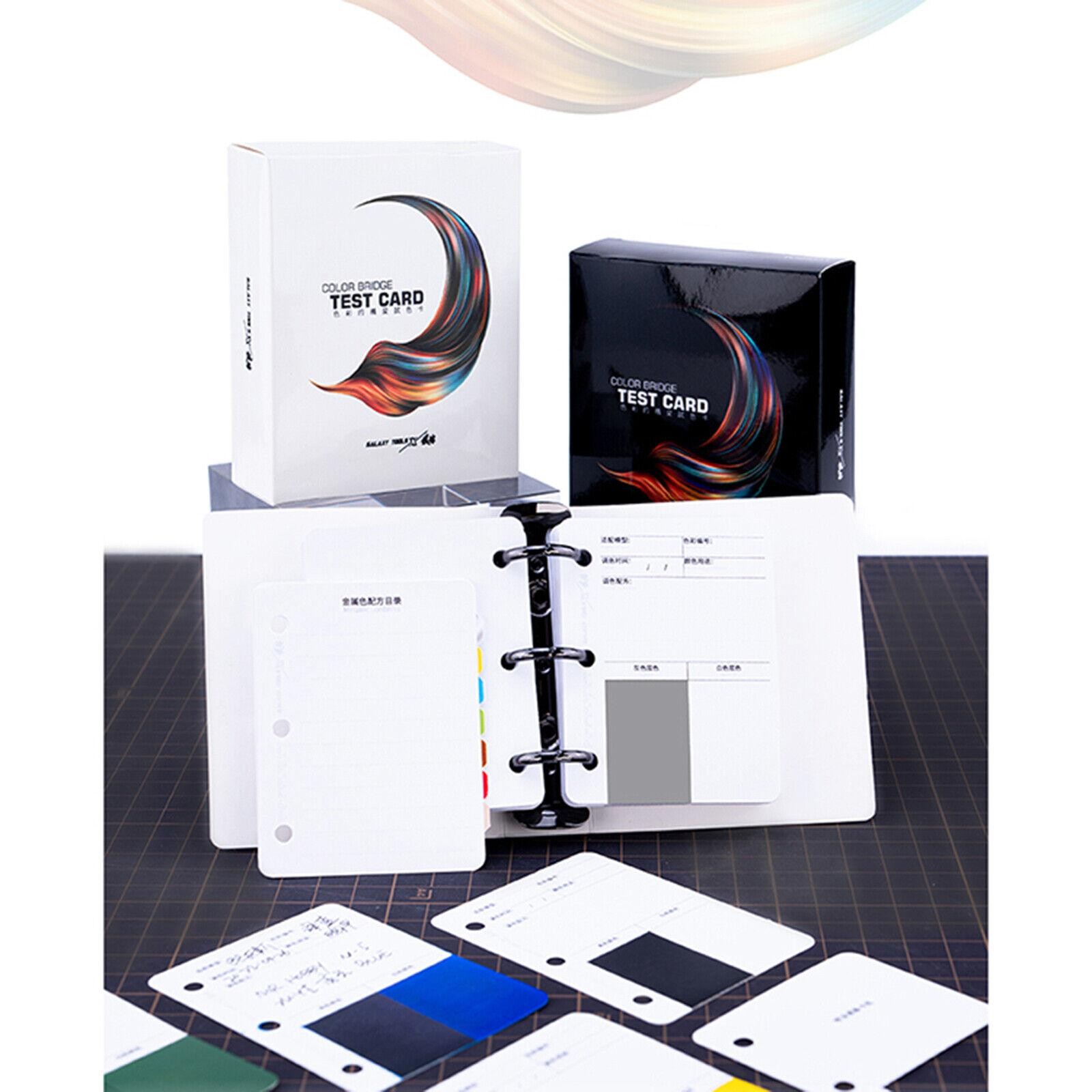 Model Paint Paper Background Color Test Card Kit For Cardboard Masking Tool