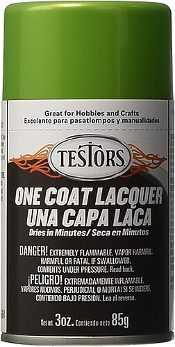 Testors Lacquer Spray Lime Ice 3 oz – Hobby and Model Lacquer Paint – #1835m