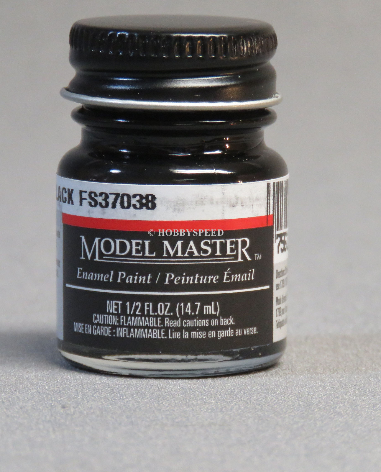 TESTORS PAINT MODEL MASTER FLAT BLACK ENAMEL 1/2oz 14.7ml NEW TES1749