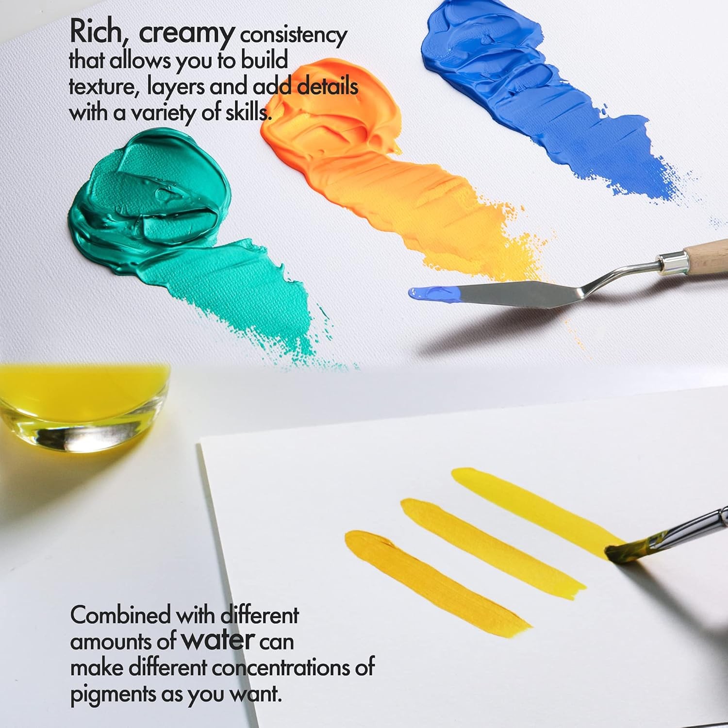 ARTIFY Acrylic Paint, Set Of 48 Color (1.29 oz, 38ml) with a storage box, Rich