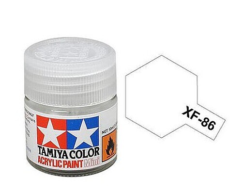 Tamiya Acrylic Mini XF86 Flat Clear 10ml Bottle – Hobby and Model Acrylic Paint