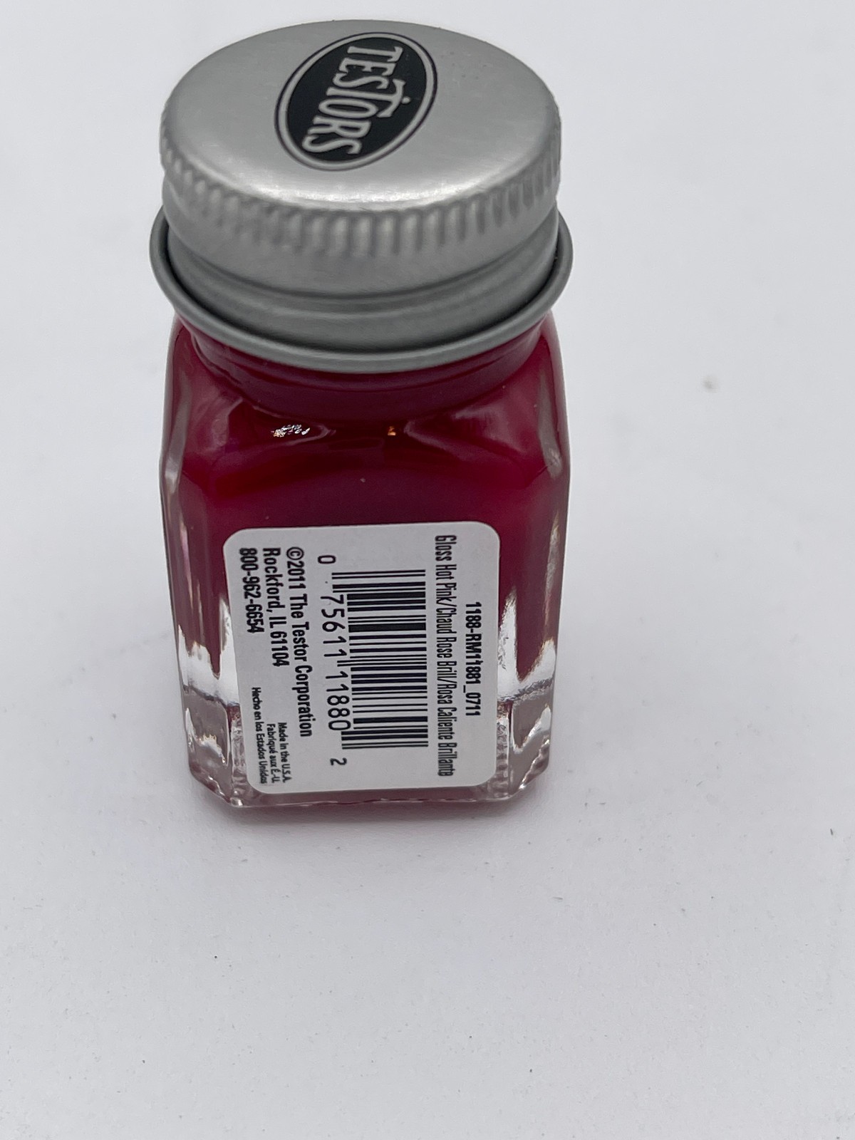 New TESTORS Gloss Hot Pink, 1188TT, Enamel, 0.25 fl oz (qty of 1, 3, or 6)