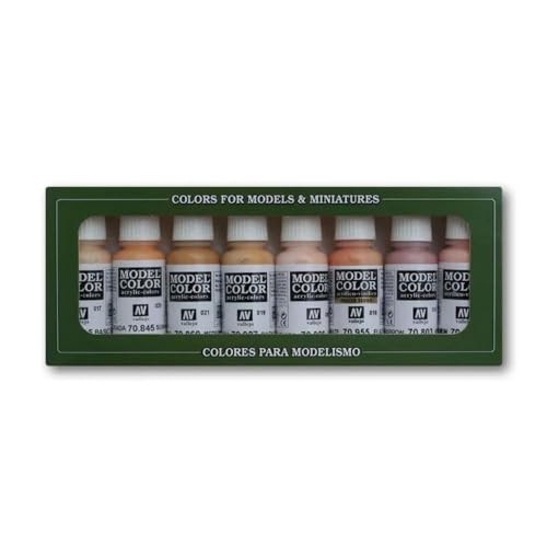 Vallejo – Model Color Face & Skin Tones Set | Modeling Acrylic Paints