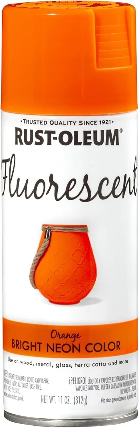 Rust-Oleum 342568 Specialty Fluorescent Spray 11 Ounce (Pack of 1), Orange